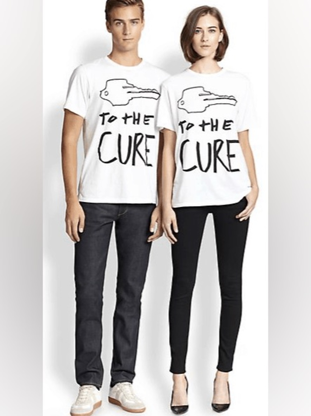 Rag & Bone Key To The Cure Short Sleeve Gender Neutral Cotton Tee/Top